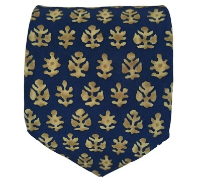 Corbata de seda floral azul EMPORIO ARMANI ITALIA 57"/4" EC Foto 1 de 3