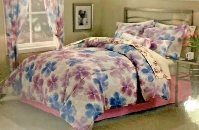 NUEVO, SIN ABRIR FLOR TRANSPARENTE 4 PIEZAS Juego de edredón floral tamaño king de FORTUNE OFF Foto 1 de 3