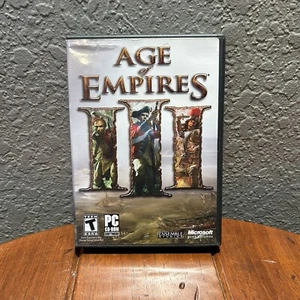 Age of Empires III 2005 Spiel. Handbuch, Box und Schlüssel 3 DISKS PC CD-ROM - Bild 1 von 3