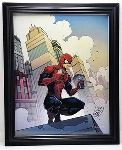 Framed Autographed Art Print of "Spiderman" by Karl Alsaetter 1527/2200-FM1 - Picture 1 of 3