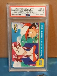 PSA 8 - MANDARIN ISLAND MISS MATCH OR16 - 2000 Topps Pokemon TV - Italian - Picture 1 of 2