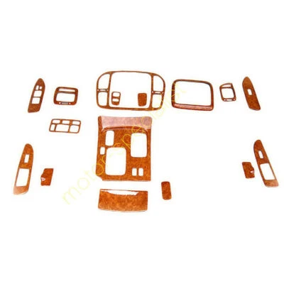Wood Grain Console Dash Trim For Toyota Land cruiser LC100 AT 4500 4700 98-2002 - Imagem 1 de 4
