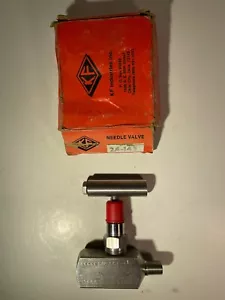 KF INDUSTRIES 00024-145 NEEDLE VALVE SS 1/4" 10000 PSI 200F NOS NOB - Picture 1 of 22