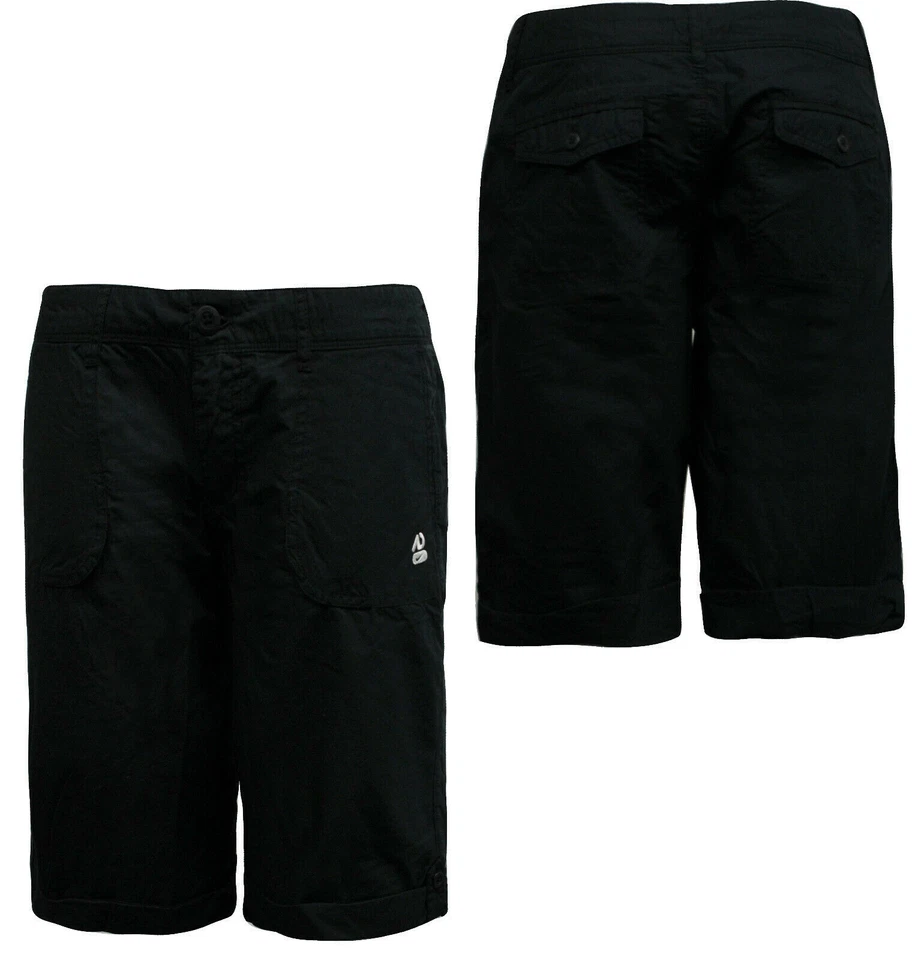 Pantalones capri Nike para mujer cargo lavado algodón informales negros 433501 010 EE189 Foto 1 de 1
