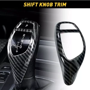For BMW X3 X4 X5 X6 F30 F10 F20 F34 Carbon Fiber Style Shift Cover Accessories - Imagen 1 de 11