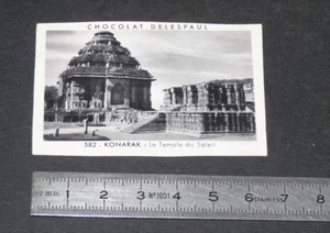 PHOTO CHOCOLAT DELESPAUL-HAVEZ 1950-1960 INDE INDIA KONARAK TEMPLE DU SOLEIL - Imagen 1 de 1
