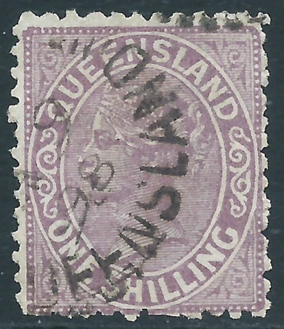 Queensland, Sc #70, 1sh Used Cover