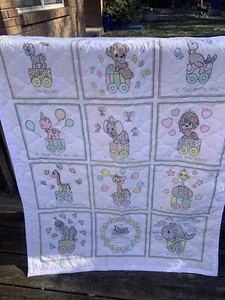 Coperta culla asilo neonato numeri circo momenti preziosi vintage lovey 9-9 - Foto 1 di 8