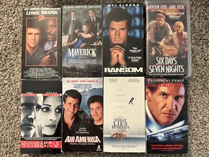 VHS Movie LOT (8) Classic Action/Thriller Movies - Lethal Weapon, Ransom & More - Picture 1 of 2