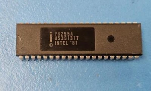 (1PC) P8255A Intel Parallel I/O Port, 24 I/O, MOS, PDIP40 - Picture 1 of 7