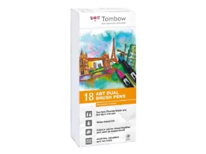 TOMBOW ABT DUAL BRUSH PEN ACQUARELLABILE SET 18 PENNARELLI - Foto 1 di 8