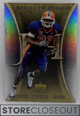 2007 Upper Deck Artifacts #128 Johnnie Lee Higgins Rookie RC Oakland Raiders - Image 1 of 2