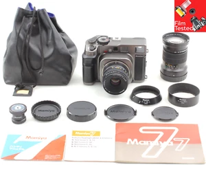 [MINT-] Tested Mamiya 7 Medium Format Film Camera N 80mm 150mm L Lens From JAPAN - Picture 1 of 23