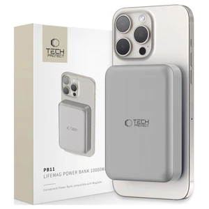 TECH-PROTECT POWER BANK PB11 LIFEMAG FÜR MAGSAFE FÜR IPHONE 13 14 15 10000MAH - Bild 1 von 9