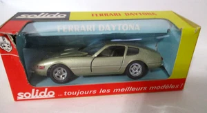 Vintage Solido France #165 Ferrari Daytona in oliv Maßstab 1:43 mit Box - Bild 1 von 11
