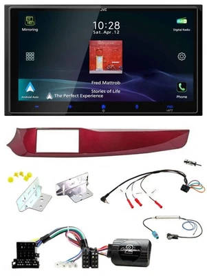 JVC USB Bluetooth 2DIN DAB Lenkrad Autoradio für Alfa Giulietta rot 940 2010-201 - Bild 1 von 4