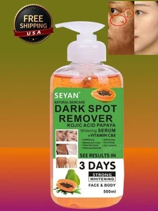 Suero blanqueador facial y corporal fuerte removedor de manchas oscuras ácido kójico 500 ml.[Stock de EE. UU. - Imagen 1 de 17