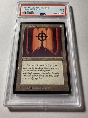 Tormod's Crypt The Dark 1994 MTG PSA 7 NM Near Mint Vintage - Image 1 of 3