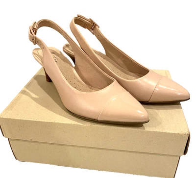 Zapatos de salón Clarks Linvale Emmy rosa con tirantes para mujer 5,5 M Foto 1 de 4