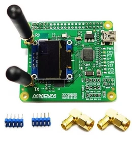 MMDVM_HS_Dual_Hat Duplex MMDVM Hotspot P25 DMR YSF NXDN Pi révision 1.3 + OLED - Photo 1/8
