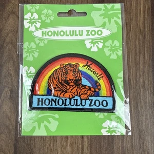 NUOVO Tiger Rainbow Honolulu Zoo Patch Colorato 3,5" - Foto 1 di 4