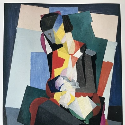 “Maternidad - ANGELINA y el Niño Diego” 1916 OBRA DE ARTE CUBISMO de DIEGO RIVERA Foto 1 de 3