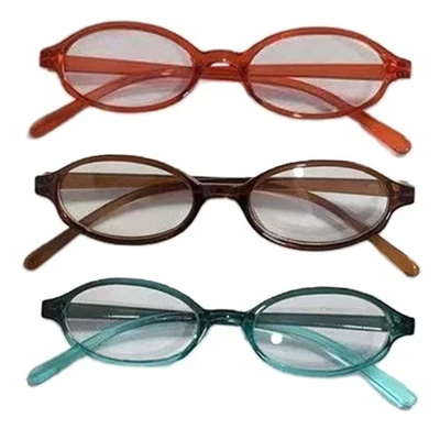 Christmas Party Colorful Oval Lens Girl Christmas Glasses Fashion Eyeglass - Imagen 1 de 4