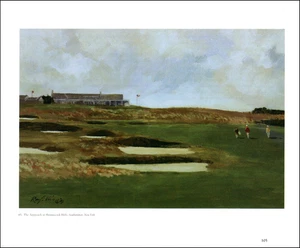 1992 Vintage Druck Shinnecock Hills Southhampton New York Golf Ölgemälde Bild - Bild 1 von 3