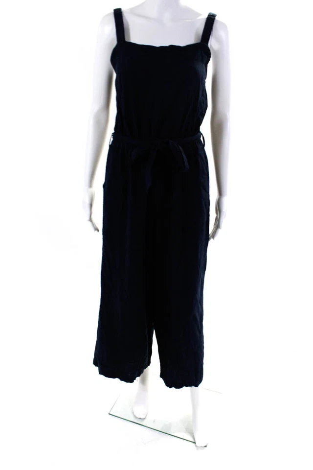 Splendid Womens Square Neck Sleeveless Wide Leg One Piece Jumpsuit Blue Size S - Image 1 of 4