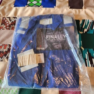NUOVA tuta Crude FR Wear blu royal taglia LG alta 7912-ROY con riflettori - Foto 1 di 5