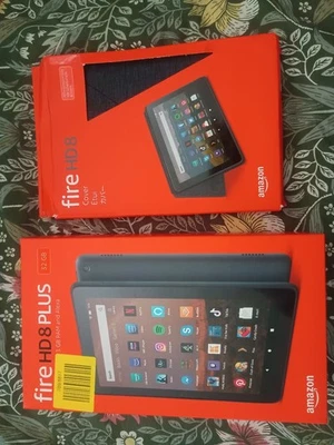 Amazon Fire HD 8 Plus Slate 8" Tablet 32GB With Official Case Bundle - Image 1 of 4