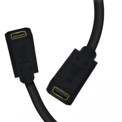 Mini DisplayPort 1.4 Extension Cable, Male to Female 8K - 0.3m - Image 1 of 4