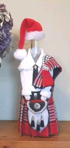 Wine,Whiskey,Kilt,bottle cover, tartan,Christmas decor,gift bag,wedding idea - Picture 1 of 7