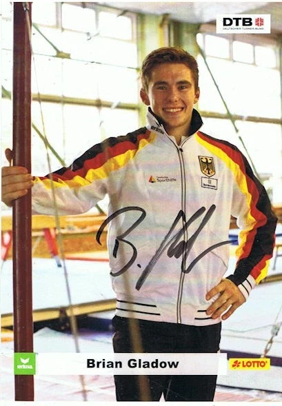 Brian Gladow (Turnen), sign. AK - Bild 1 von 1