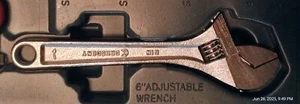 CRESCENT 6" INCH ADJUSTABLE WRENCH ALLOY STEEL CRESTOLOV - Picture 1 of 7