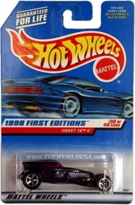 1998 Hot Wheels #674 First Editions Sweet 16 II on blue car card - Picture 1 of 1