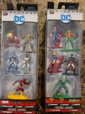 JadaToys - DC Nano Metalfigs 5 包 - 正义联盟 - 两包 A 和 B — 第 1/4 张图片