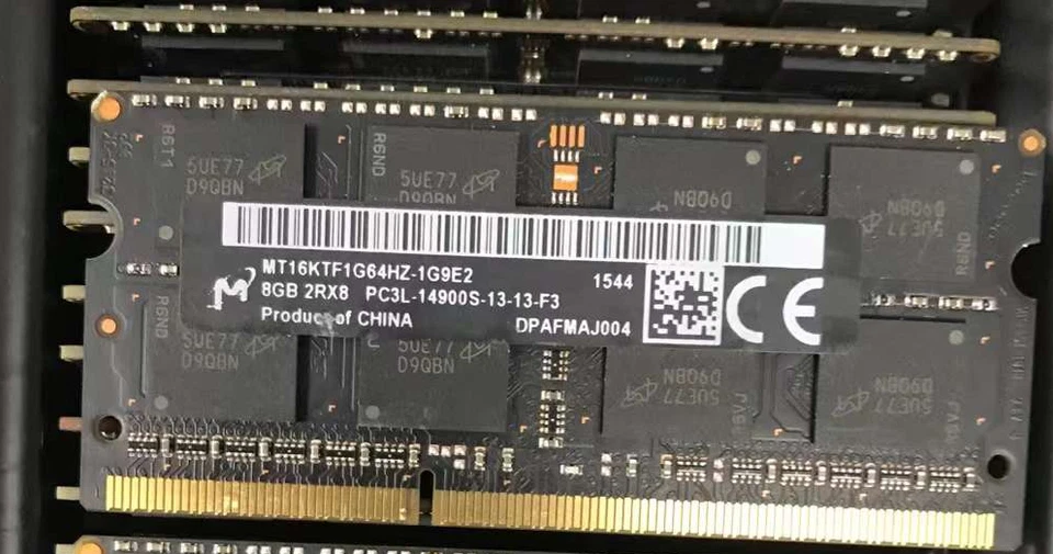MT Micron 8GB DDR3 1866 2Rx8 PC3L-14900S 16KTF1G64HZ-1G9E2 Laptop SO-DIMM RAM - Image 1 of 1