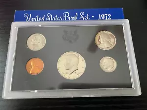 1972 US Proof Set 5 monete sigillo - Foto 1 di 1
