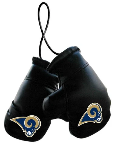 St Louis Rams NFL Boxing Gloves Car Logo Decoration Mirror Hanging Ornament Auto Cover