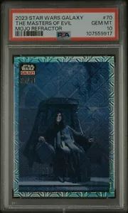 2023 Topps Star Wars Galaxy The Masters of Evil Mojo Refractor /50 PSA 10 POP 3 - Picture 1 of 3