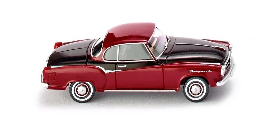 Wiking 82324 Borgward Isabella Coupé - Porpora / Nero, HO - Immagine 1 di 1