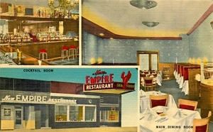 EMPIRE RESTAURANT, HARTFORD, CONNECTICUT, VINTAGE POSTCARD  - Picture 1 of 2