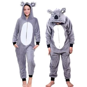 Kids Fleece A2Z Onesie One Piece Jumpsuit Koala Pyjamas World Book Day Costume - Picture 1 of 8
