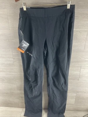 Columbia Pants Womens M Reg Black Titanium Omni-Shield Hiking Zip Pockets NEW - Image 1 of 4