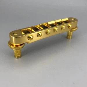Tune-O-Matic Nashville Type Guitar Bridge Gold Fit Gibson Lespaul Guitar Well - Picture 1 of 3