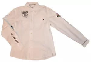 Bogner Fire & Ice Gr. 48 edles Hemd weiß Stickwappen Löwe - Bild 1 von 3