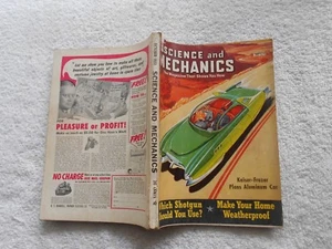 SCIENCE AND MECHANICS Magazine-OCTOBER,1951-KAISER-FRAZER PLANS ALUMINUM CAR - Picture 1 of 3