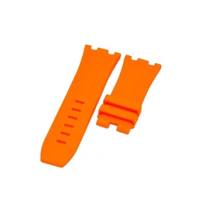 28 mm Orange Gummi Uhrenarmband für Audemars Piguet Royal Oak 42 Griff Dornschließe - Bild 1 von 6