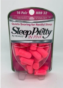 HEAROS Sleep Pretty Pink Ear Plugs for Sleeping 14 Pairs, NRR 32, Model: 5200 - Picture 1 of 2